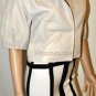 $844 New BCBG Max Azria Vapor Genuine Leather Cropped Motorcycle Coat Jacket S