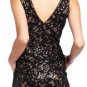 $278 New BCBG Max Azria "Olsen" Black Sequin Lace Cocktail Party Romper NWT S
