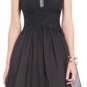 $398 New BCBG Max Azria "Juslissa" Black Silk Jewel Cocktail Party Dress NWT 0