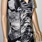 $298 New BCBG Max Azria Black Combo 100% Silk Shift Party Dress S