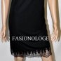 $348 New BCBG Max Azria Black Lace Rayon Cocktail Party Dress M