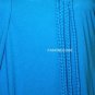 $118 New BCBG Max Azria Cyan Scarf Cotton Cocktail Party Shirt Top S