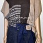 $268 New BCBG Max Azria 100% Wool Navy Combo Belted Sweater Dress OS