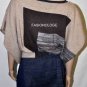 $268 New BCBG Max Azria 100% Wool Navy Combo Belted Sweater Dress OS