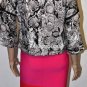$228 New BCBG Max Azria "Emil" Pumicewsh Silk Wool Crop Jacket S