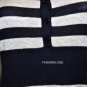 $218 New BCBG Max Azria Navy Como Stripe Silk Cashmere Blend Sweater Dress M
