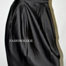 $188 New BCBG Max Azria Black Satin Pleated Above Knee Party Skirt 2