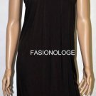$404 New BCBG Max Azria Runway Acetate Embroidered Dark Chocalate Party Dress M