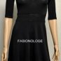 $238 New BCBG Max Azria Sexy Black Knit Rayon Crochet Party Dress XS