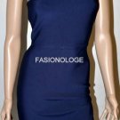 $318 New BCBG Max Azria One Shoulder Dark Ink Blue Bandage Power Dress M