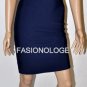 $318 New BCBG Max Azria One Shoulder Dark Ink Blue Bandage Power Dress M