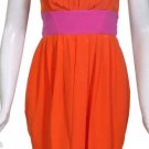 $318 New BCBG Max Azria Saffron 100% Silk Strapless Cocktail Party Dress 6