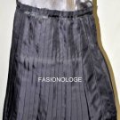 $278 New BCBG Max Azria Runway Light Grey Pleated Silk  Party Skirt 4
