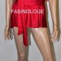 $168 New BCBG Max Azria "Celline" Sangria Peplum Cocktail Party Top S