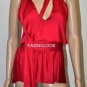 $168 New BCBG Max Azria "Celline" Sangria Peplum Cocktail Party Top S