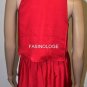$168 New BCBG Max Azria "Celline" Sangria Peplum Cocktail Party Top S