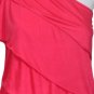 $218 New BCBG Max Azria Azalea Red Tiered Ruffle One Shoulder Cocktail Dress XS