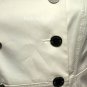 $238 New BCBG Max Azria White Button Up Cotton Woven Jacket M