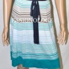 $248 New BCBG Max Azria Bright Blue Silk Cotton Knit Party Cocktail Dress L
