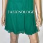 $248 New BCBG Max Azria Ultra Green Shirred Chiffon Cocktail Party Dress 8