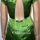 $298 New BCBG Max Azria Artichoke Embellished Silk Satin Woven Cocktail Dress 10