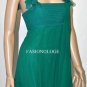 $248 New BCBG Max Azria Ultra Green Shirred Chiffon Cocktail Party Dress 2
