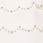 $258 New BCBG Max Azria "Sarina" Silk Gardenia Tiered Stud Cocktail Party Top M