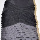 $318 New BCBG Max Azria Runway Black Grey Ruffle Party Skirt 10