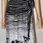 $398 New BCBG Max Azria Floral Print Satin Silk Strapless Long Dress Gown ~0~