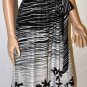 $398 New BCBG Max Azria Floral Print Satin Silk Strapless Long Dress Gown ~0~