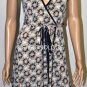$218 New BCBG Max Azria Wheat Short Jersey Wrap Party Dress XXS