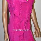 $238 New BCBG Max Azria Light Fuchsia 100% Silk Cocktail Party Dress XS