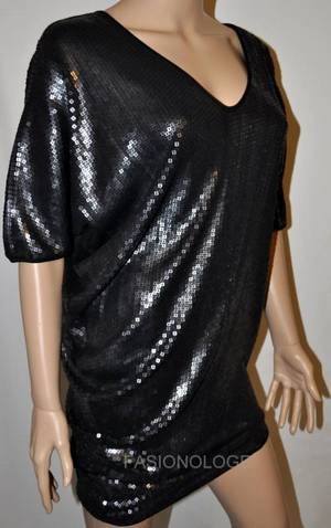 $408 NEW BCBG Ash Sequin Tunic Short Cocktail Dress XS