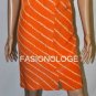 $238 New BCBG Max Azria Nectarine 100% Silk Cocktail Party Dress S