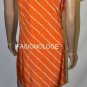 $238 New BCBG Max Azria Nectarine 100% Silk Cocktail Party Dress S