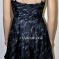 $338 New BCBG Max Azria Blue Grey 100% Silk Cocktail Party Dress 6
