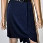 $358 New BCBG Max Azria Embellished Satin Carbon Blue Cocktail Dress L