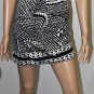 $198 New BCBG Max Azria Black Combo Banded Jersey Party Dress XS