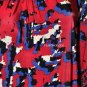 $198 New BCBG Max Azria Red Sangria Print Banded Jersey Party Dress M