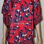 $198 New BCBG Max Azria Red Sangria Print Banded Jersey Party Dress M