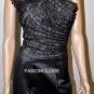 $398 New BCBG Max Azria One Shoulder  Lace Black Short Cocktail Dress 8