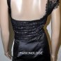 $398 New BCBG Max Azria One Shoulder  Lace Black Short Cocktail Dress 8