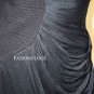 $198 New BCBG Max Azria Black Draped Modal Jersey Cocktail Party Dress 2