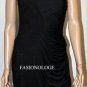 $198 New BCBG Max Azria Black Draped Modal Jersey Cocktail Party Dress 2