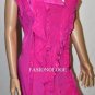 $238 New BCBG Max Azria Light Fuchsia 100% Silk Cocktail Party Dress S