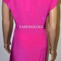 $238 New BCBG Max Azria Light Fuchsia 100% Silk Cocktail Party Dress M