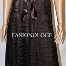 $360 New BCBG Max Azria Strapless Chocolate Tulle Woven Cocktail Party Dress ~0~