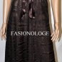 $360 New BCBG Max Azria Strapless Chocolate Tulle Woven Cocktail Party Dress ~0~