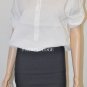 $198 New BCBG Max Azria Black White Banded Power Skirt Party Dress XS
