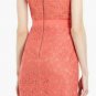 $248 New BCBG Max Azria "Alice" Coral Lace Cocktail Party Dress 10
